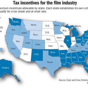 States with Tax Incentives for Film Industry (as of Jan. 2015)